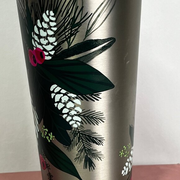 Starbucks 2021 Holiday Tumber Stainless Steel 24 Fl.Oz.  EUC. Venti Size - Picture 4 of 8